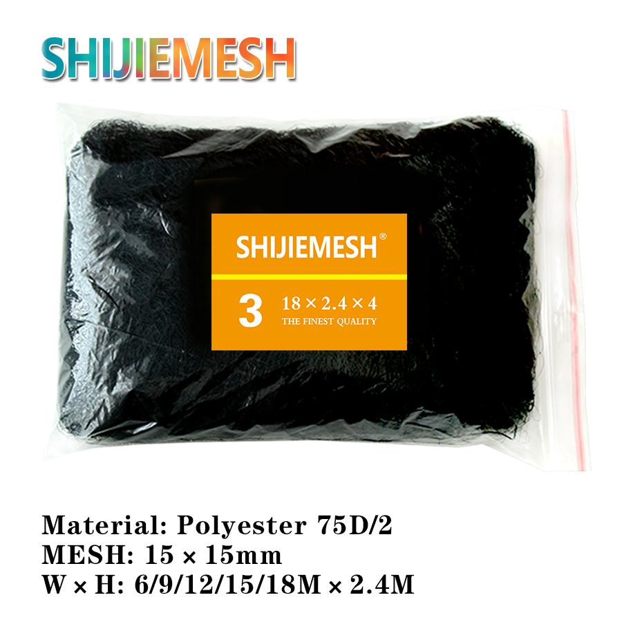 Loch Obstgarten Garten Polyester 75D/2 4 Taschen 2,4 M Hohe 15mm Anti Bat & Vogel Nebel Net