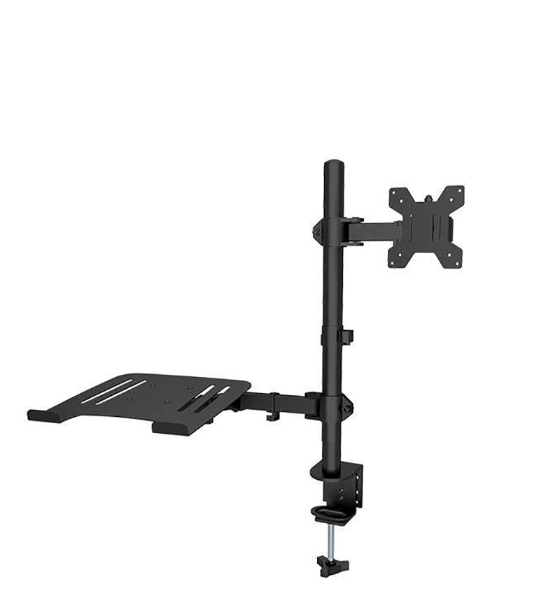 Support de bureau pour moniteur LCD pour touristes, support entièrement soeur, escalier supplémentaire pour ordinateur portable, ordinateur portable, ordinateur portable jusqu'à 17 ", écran jusqu'à 32", M074