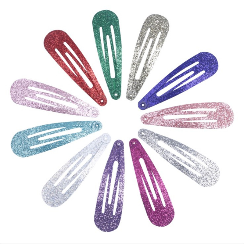 20 Pezzi/Lotto Accessori per Capelli, Fermagli Colorati con Glitter, Mollette Principessa, Decorazioni per Capelli per Ragazze