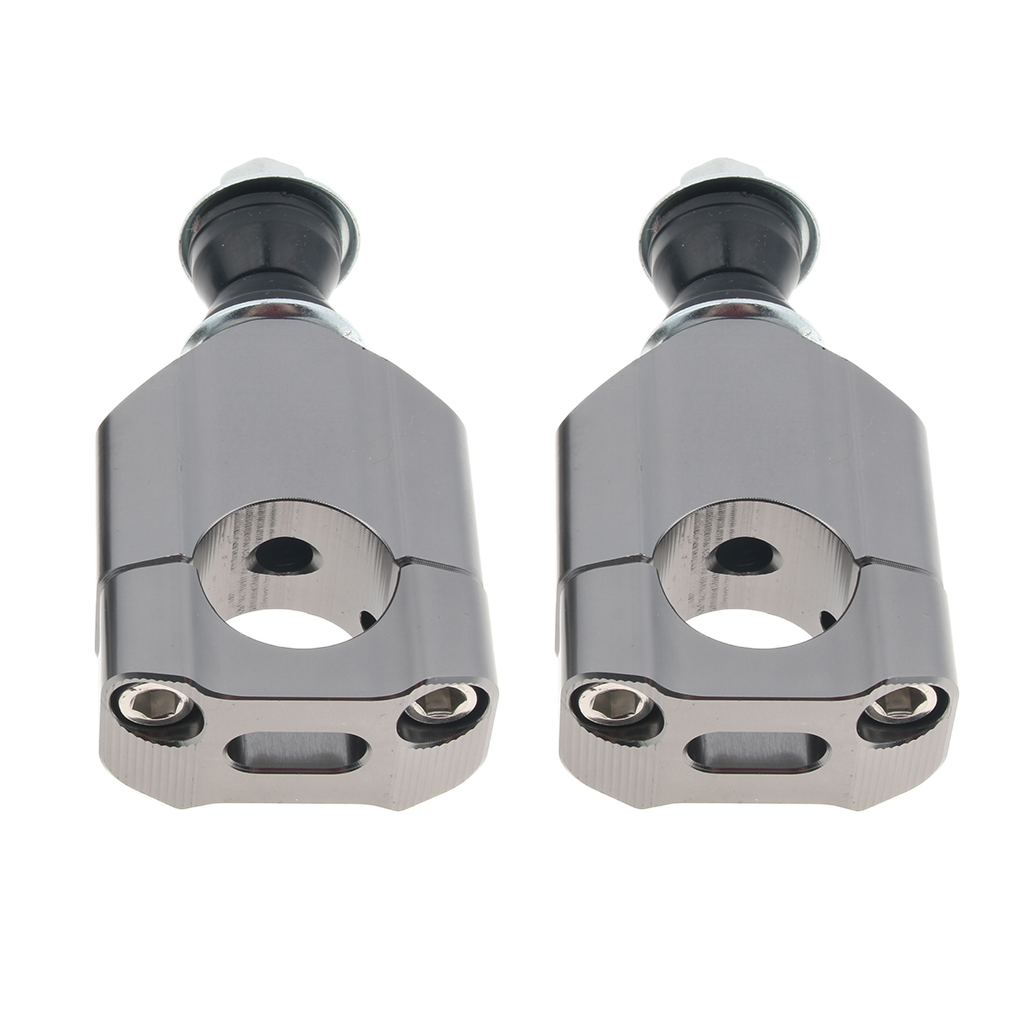 Abrazaderas de montaje de barra gruesa para manillar de motocicleta, manillar de 22mm, mecanizado CNC, 2 colores, 2 piezas