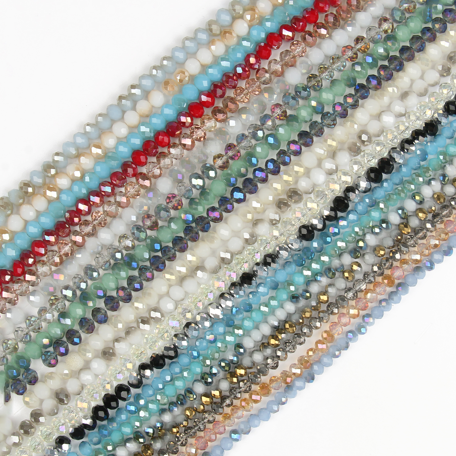 3 4 6 8mm facetado rondelle cristal contas de vidro áustria espaçador de cristal solta contas para fazer jóias diy charme pulseira suprimentos