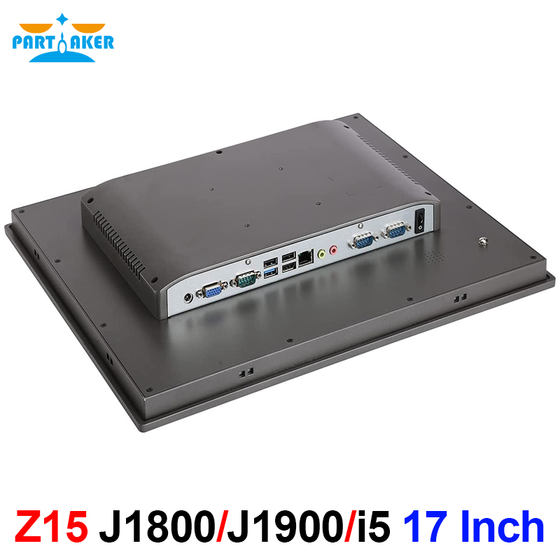 Industrial Panel PC All In One PC with 17 Inch Intel J1800 J1900 i5 3317U with 10 Point Projected Capacitive Touch Screen