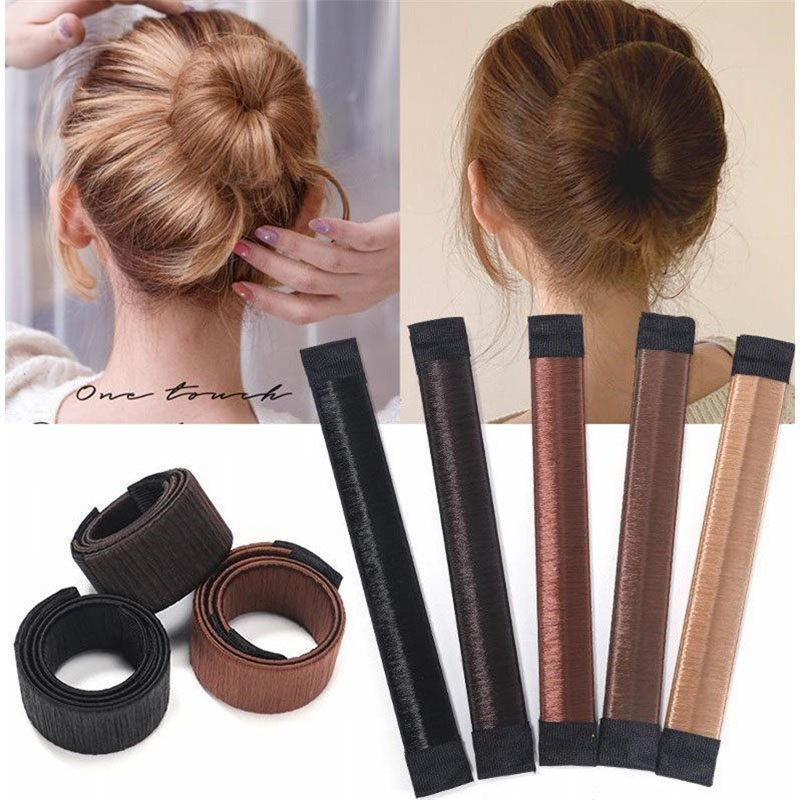 Artefacto de pelo trenzado con cabeza de bola a la moda, pelo rizado perezoso, anillo de bofetada, juego de cabeza de brote, palo de pelo rizado simple, tocado
