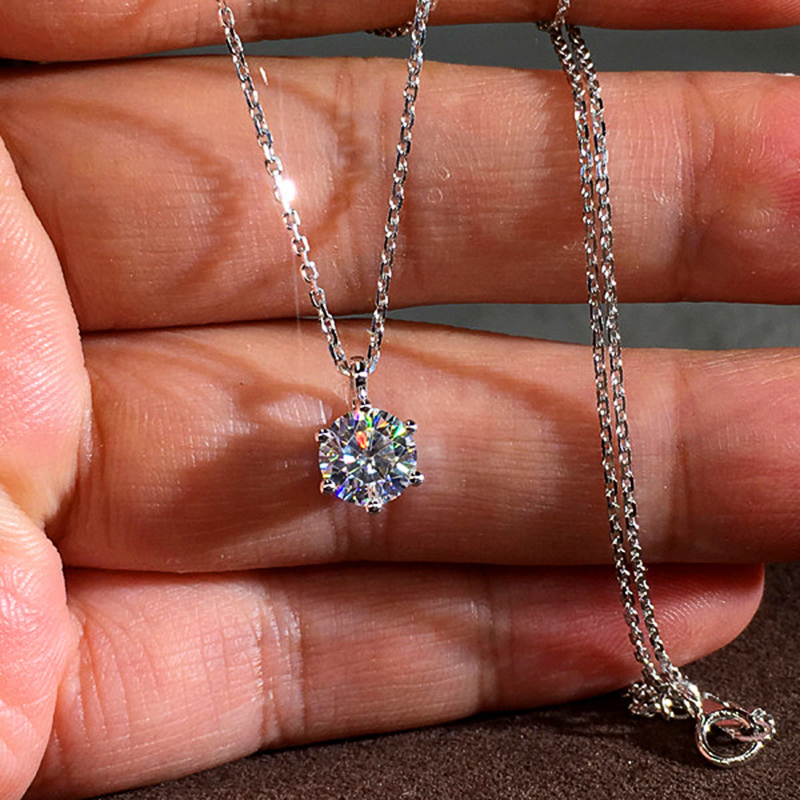 Huitan-colgante de circonia cúbica para mujer, de 6 puntas colgante de cristal, accesorios de boda de alta calidad, regalo de lujo, joyería clásica femenina
