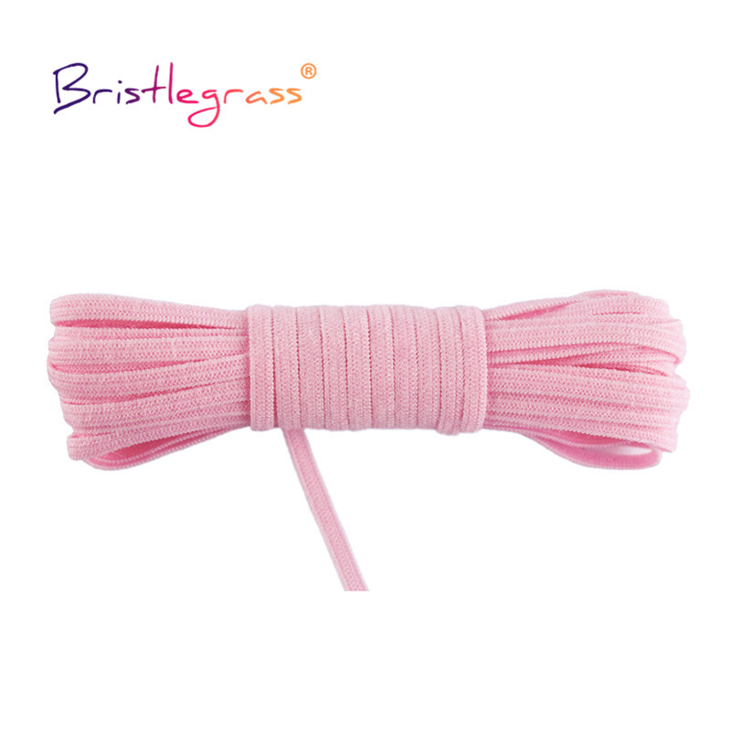 BRISTLEGRASS-Cuerdas elásticas de nailon para costura, cintas elásticas delgadas de 1/8 pulgadas, 2, 5 y 10 yardas, 3mm accesorios de costura correas para bolsos costura accesorios novedosos bies para costura