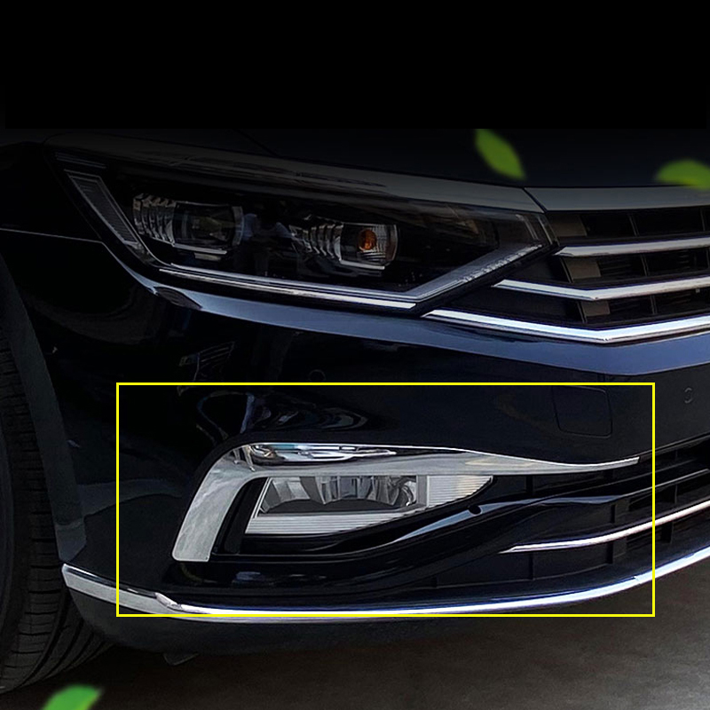 Tira decorativa cromada, Lâmpada de nevoeiro frontal, Lâmpada para VW Passat B8 Variant, 2020 2021 2022 2023, Edição padrão