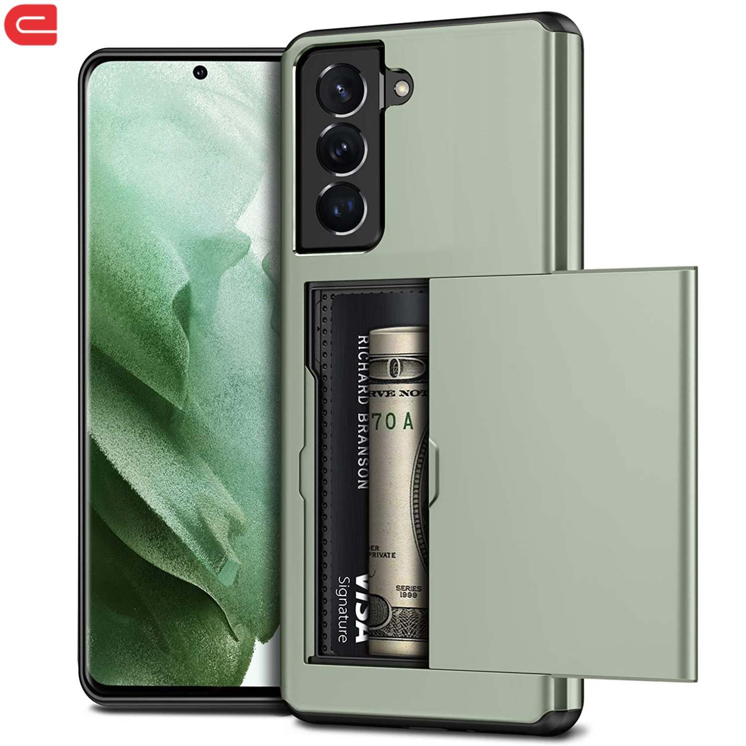 Чехол-бумажник для Samsung Galaxy S21 S20 FE S26 Ultra S22 S23 S24 S25 Plus A17 с выдвижным слотом для карт и скрытым защитным чехлом-броней