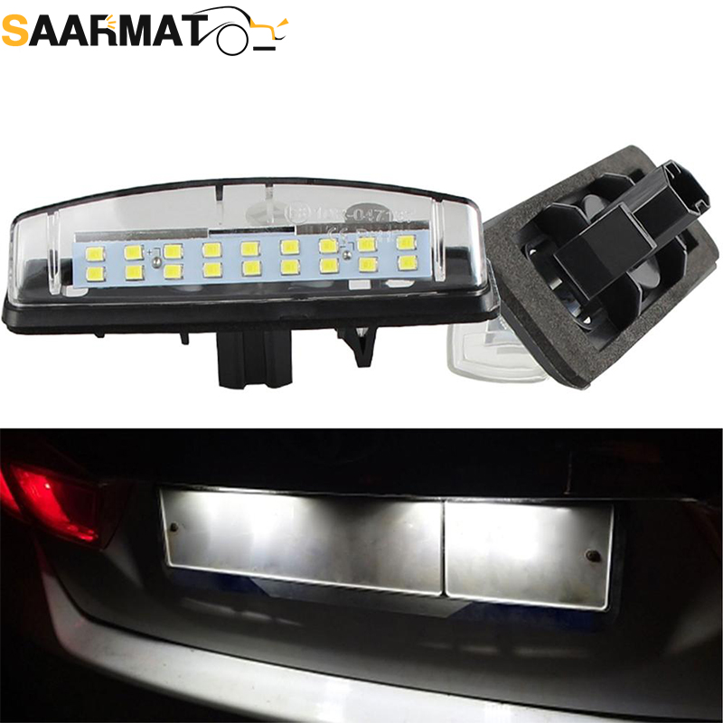 2 ชิ้น CanBus LED จํานวนใบอนุญาตไฟจานสําหรับ Lexus IS200 IS300 LS430 GS300 GS430 GS400 ES300 ES330 RX300 RX330 RX350