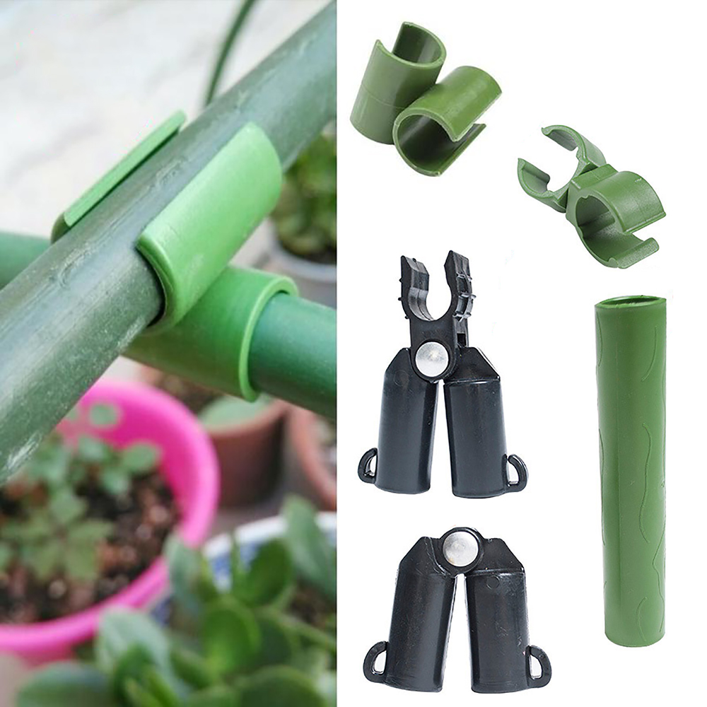 10 Stuks Universele Plastic Clips Plant Ondersteuning Vaste Connector Pijlers Tuinieren 11-20Mm Diameter Bevestiger Verstelbare Accessoires