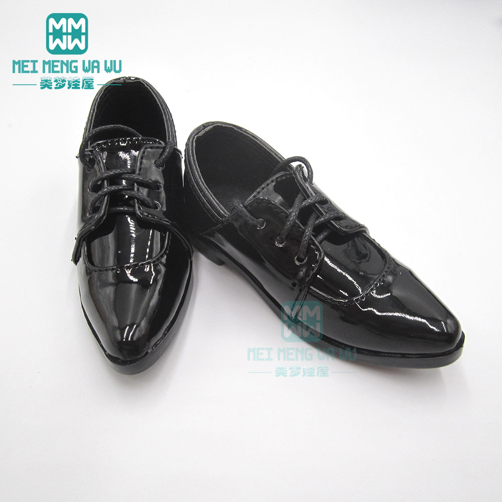 9--11cm Toys Doll Shoes Fits 68--70cm BJD Doll Uncle 1/3 Spherical Joint Doll Pointed Toe Shoes Black White