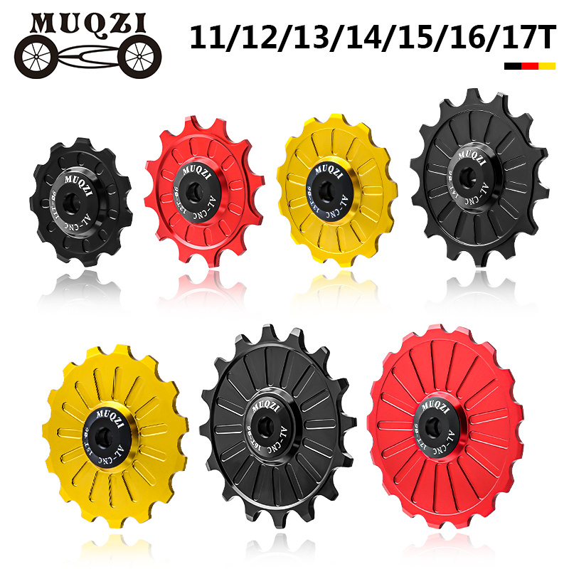 MUQZI керамический подшипник жокей-колесо 11T 12T 13T 14T 15T 16T 17T MTB шоссейный велосипед задний переключатель сверхлегкие шкивы