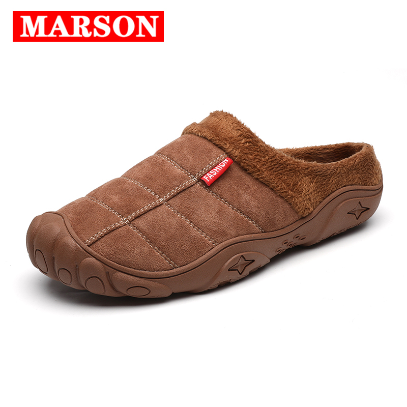 Neue Männer Hausschuhe Winter Boden Weichen Hause Schuh Baumwolle Starke Hausschuhe Indoor Slip-On Folien Komfortable Schuh Hausschuhe Plus größe