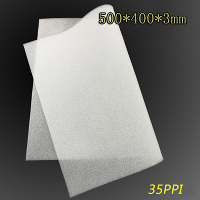 Wit Diy 400*500*3Mm/5Mm Computer Mesh Spons Pc Case Fan Koeler Dust Filter case Stofdicht Cover Chassis Stofkap 35PPI