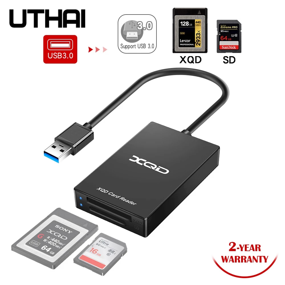 Многофункциональное устройство чтения карт UTHAI Q02 Rocketek Type-c к XQD Устройство чтения карт памяти USB 3.0 M/G поддерживает скорость до 5 Гбит/с