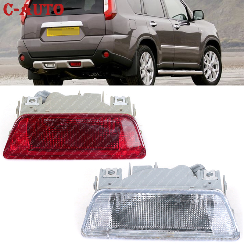 Luz antiniebla del parachoques trasero del coche, Reflector de freno inverso, luces para Nissan x-trail/XTrail T31 2008 2009 2010 2011 2012 2013, estilo de coche