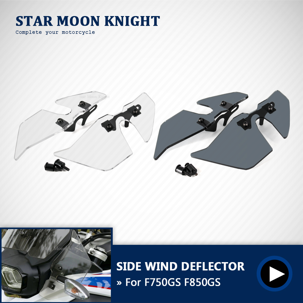 Déflecteur latéral de vent de pare-brise de moto, déflecteur de vent avant pour BMW F750GS F850GS F 850 GS 750 2018-up 2019 2020