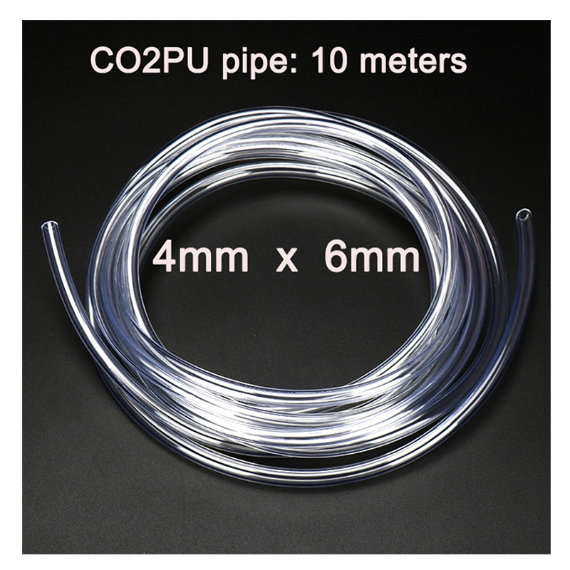 10m Aquarium CO2 Hose 4 * 6mm Air Tube, High CO2 Pressure Thick Silicone Tube, Environmentally Friendly and Non-Toxic Air Tube