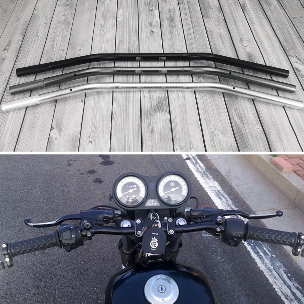 Motocykl 22mm kierownica aluminium CNC Alloy Vintage motocykl pitbike kierownica 7/8 ''dla Honda CG125 GN125 R15 Duke 125