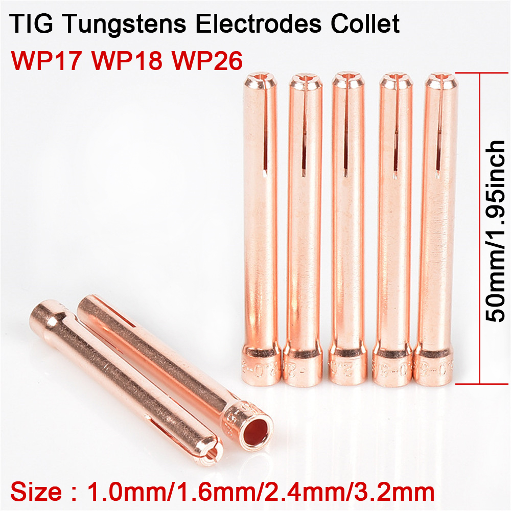 Torcia TIG per saldatura ad argon Consumabile 1.0mm 1.6mm 2.0mm 2.4mm 3.0mm 3.2mm WP17 WP18 WP26 Pinza per elettrodi TIG Tungstens