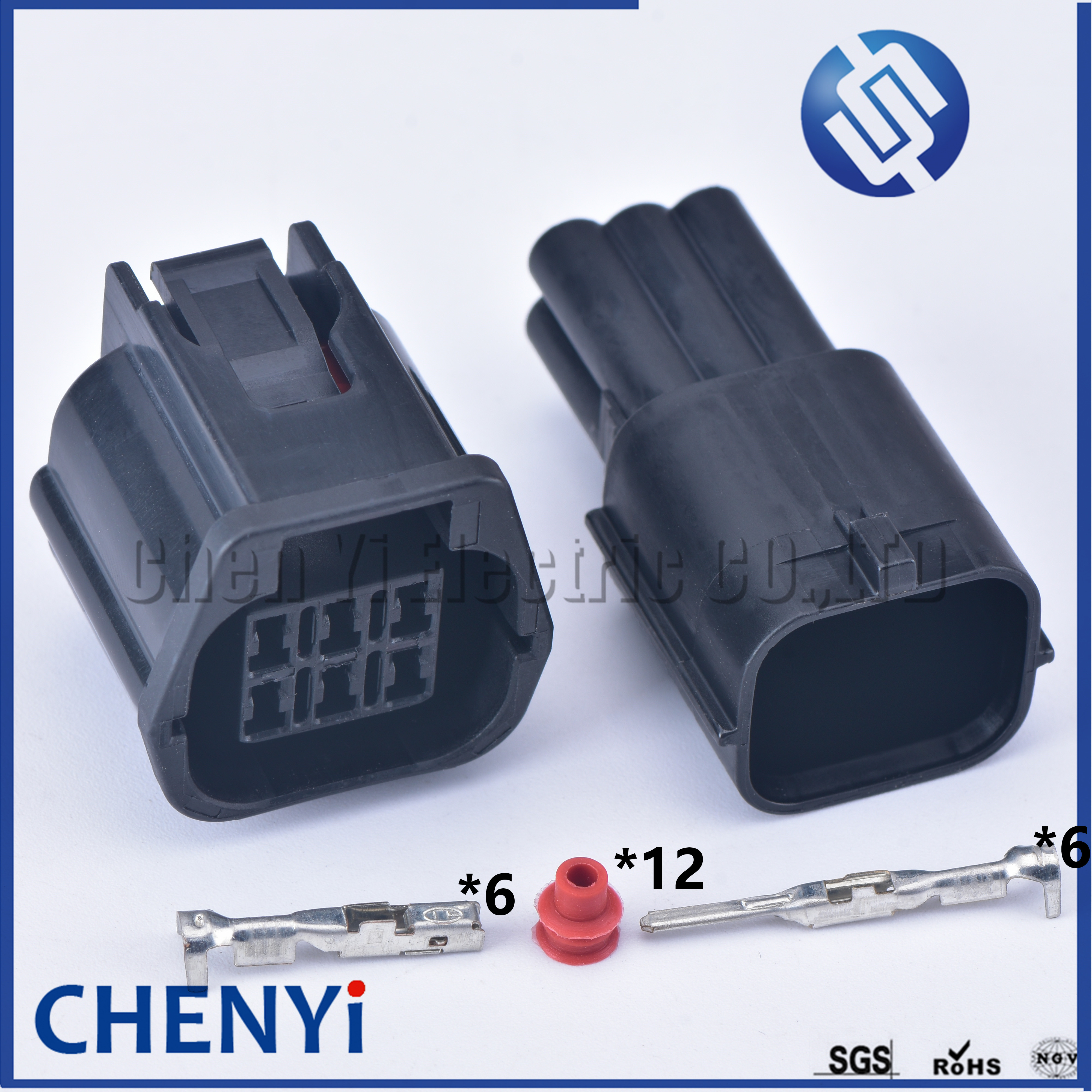 Conector impermeable de 6 pines para coche, Pedal de acelerador automático, enchufe del sensor de oxígeno delantero 7283-9332-30 7182-9331-30 234-5040 para Mazda Ford