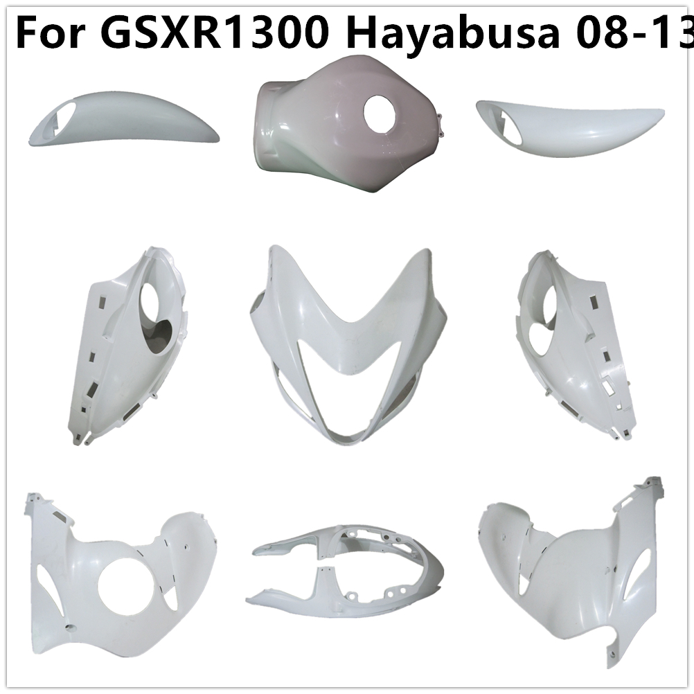 Sepeda Motor untuk Suzuki GSXR1300 HAYABUSA 2008 2009 2010 2011 2012 Bodywork Kit Fairing Injeksi Plastik Komponen Kiri Kanan