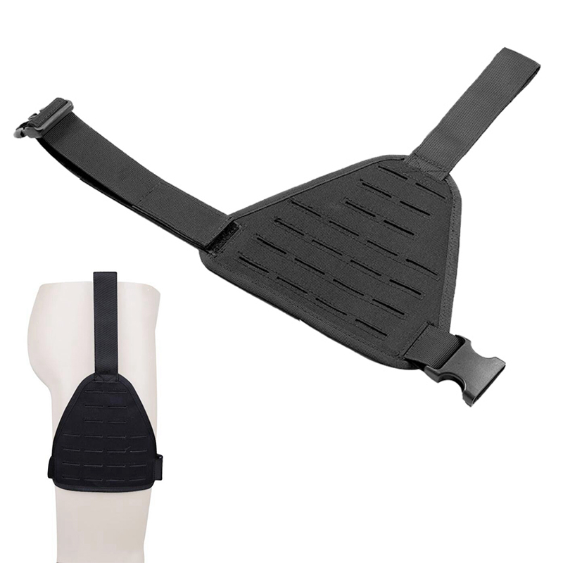 Molle taktis Drop kaki Platform paha MOLLE Rig Laser-cut Drop kaki Panel Pistol sarung paha adaptor Platform