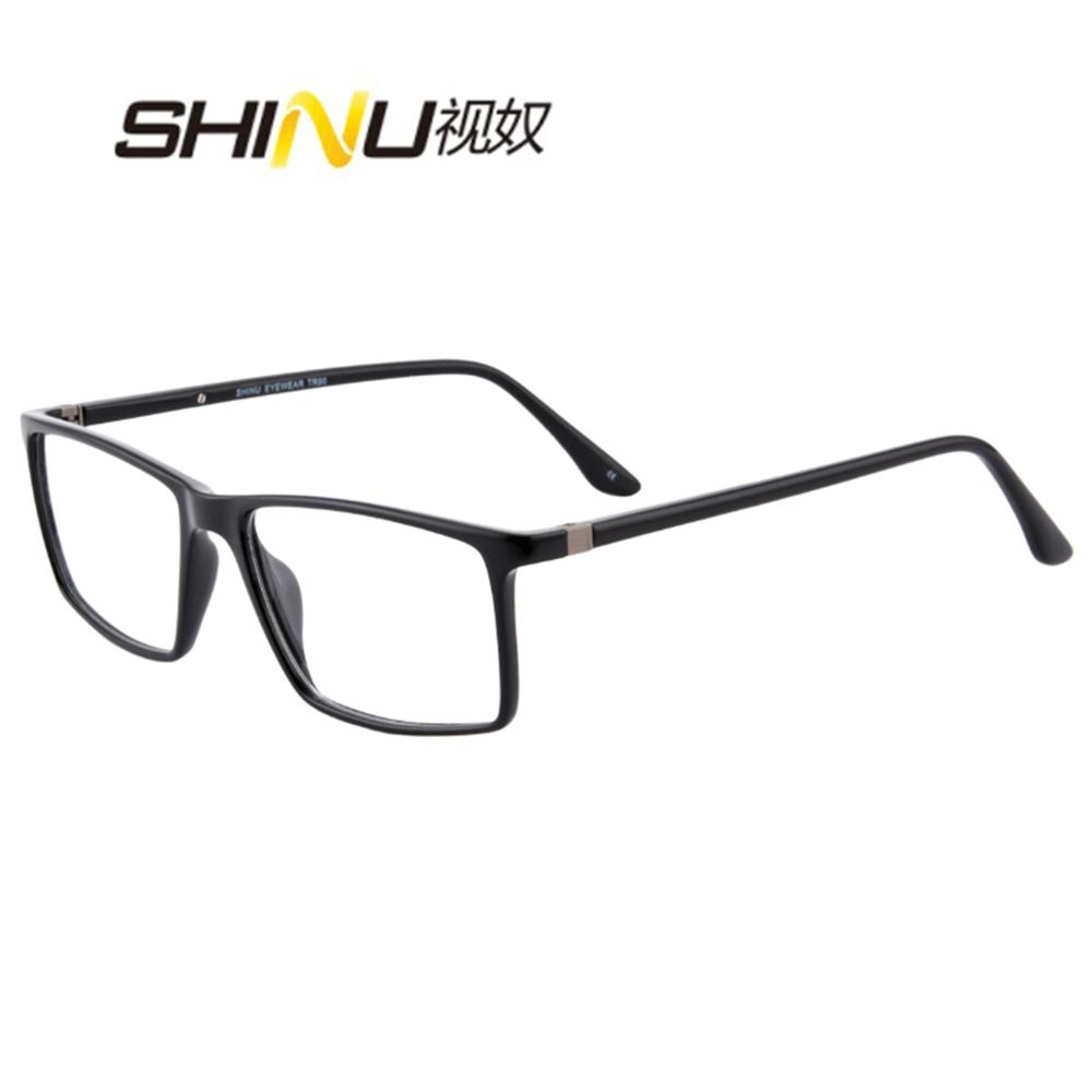 SHINU Progressive Multifocalแว่นตาผู้ชายผู้หญิงTr90 กรอบแว่นตาCr39 เรซิ่นเลนส์แว่นตาที่กําหนดเอง