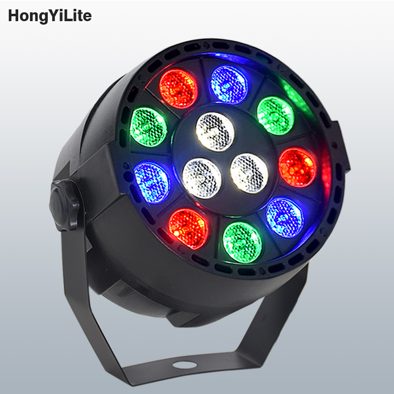 Phẳng 12 LED Mệnh Đèn Sân Khấu RGBW 36W Disco Đảng DMX Rửa DJ Tác Dụng Bộ Điều Khiển Thiết Bị Máy Chiếu Strobing Cho sàn Nhảy