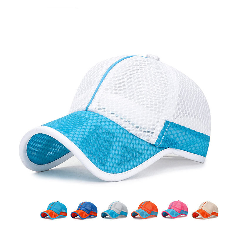 Nieuwe Zomer Kinderen Kids Leuke Baseball Cap Solid Ademende Snapback Hoed Outdoor Cool Mesh Jongen Meisje Zon Cap Hoed