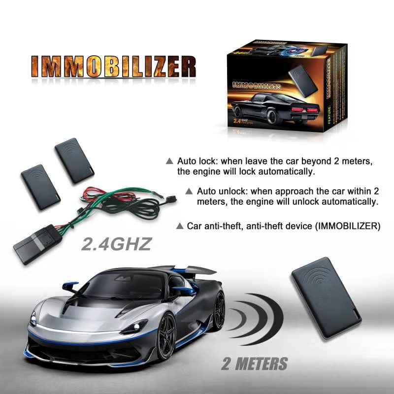 GD-10 Immobilizer RFID 2.4Ghz z Alarm samochodowy blokadą silnika z inteligentnym układem odcinającym dla ciężarówki z silnikiem Diesla 12V