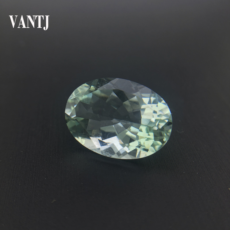 Женское серебряное кольцо Vantj, серебряное кольцо овальной огранки с натуральным зеленым аметистом, ювелирные украшения для вечеринок