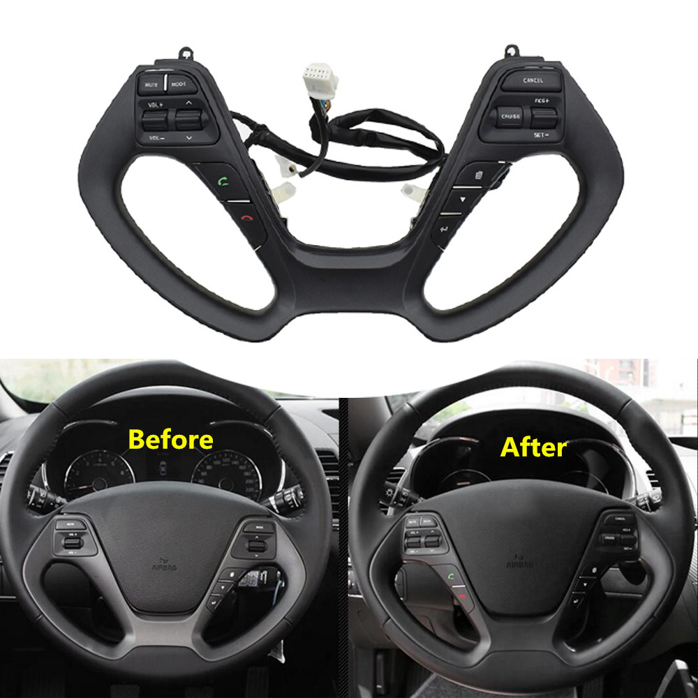 Mới Vô Lăng Công Tắc Cho Xe KIA CERATO K3 2016 2017 Có Âm Lượng Âm Thanh Nhạc Điều Khiển Hành Trình Đỡ Điện Thoại Bluetooth Âm Thanh Công Tắc