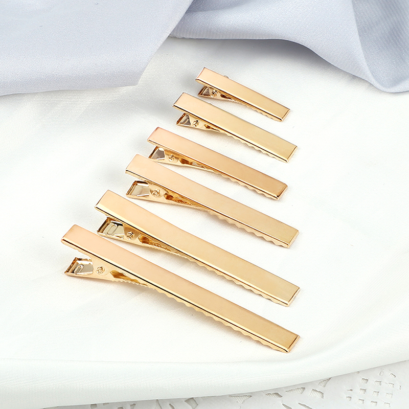 30 stks/set Goud Zilver Kleur Haar Clip Basic Glanzende Metalen Alligator Haarspelden DIY Haaraccessoires Voor Vrouwen Meisje Kappers Tool