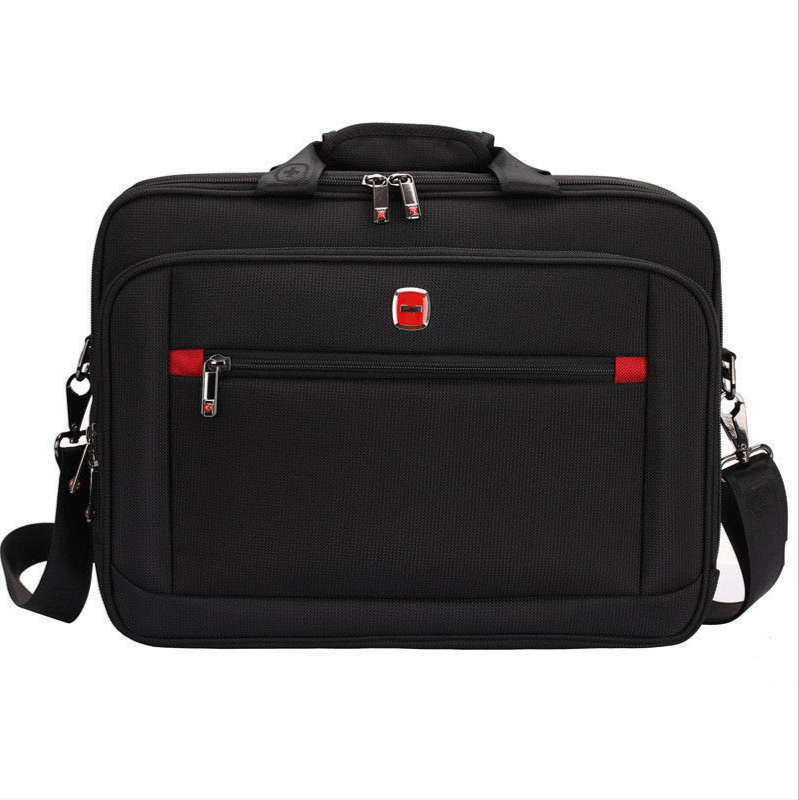 Bolsa Crossbody Multifuncional Masculina, Material de Nylon, Proteção para Computador, Casual, Negócios