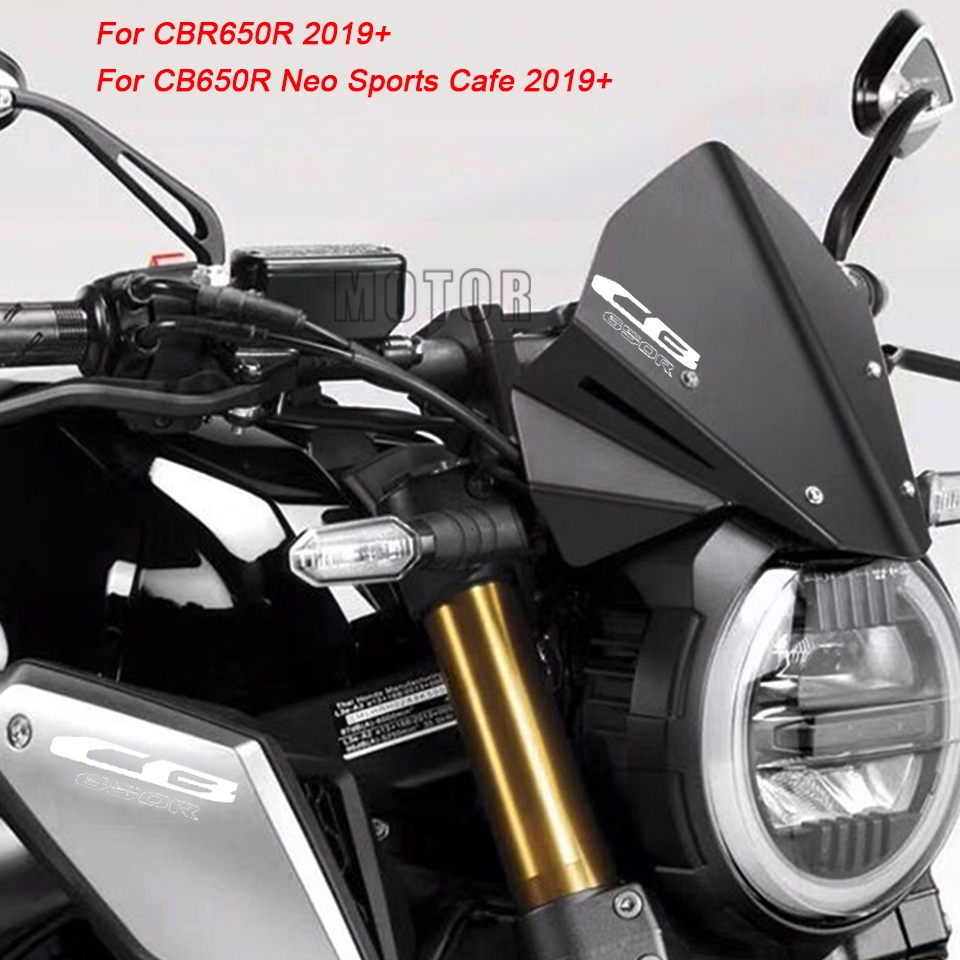 สำหรับ Honda CBR650R CB650R CB 650R 650 R Neo กีฬา Cafe 2019 2020รถจักรยานยนต์ CNC กระจกบังลม Deflectors หม้อน้ำ Guard