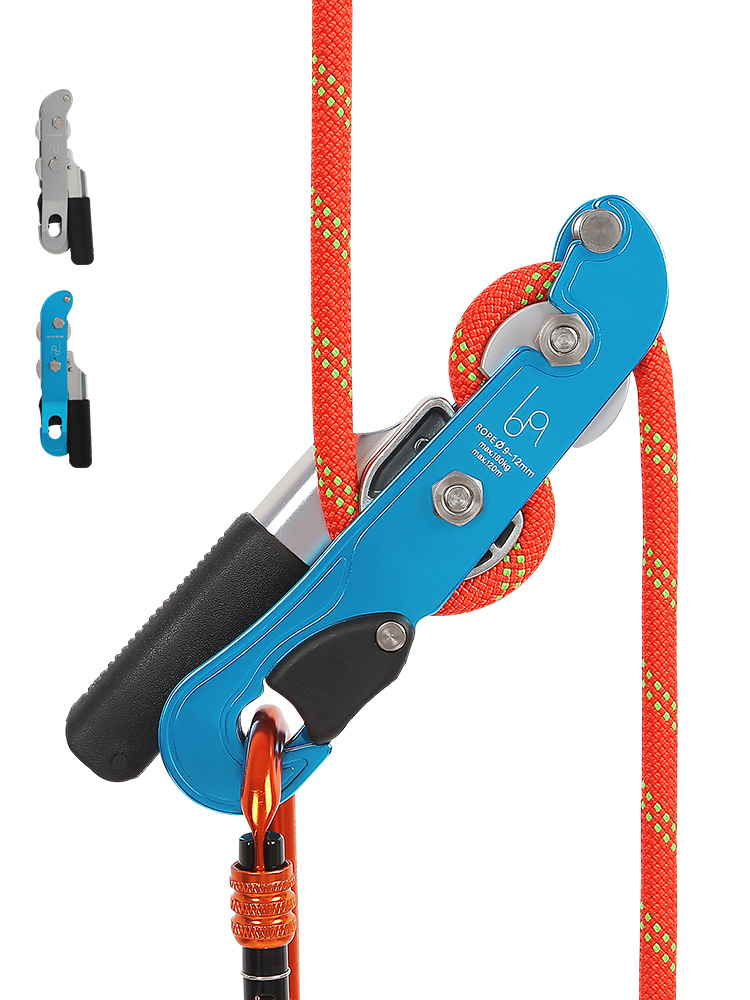 Dispositivo de Descenso para Escalada en Roca al Aire Libre, Dispositivo de Descenso con Control Manual, Descensor para Rapel