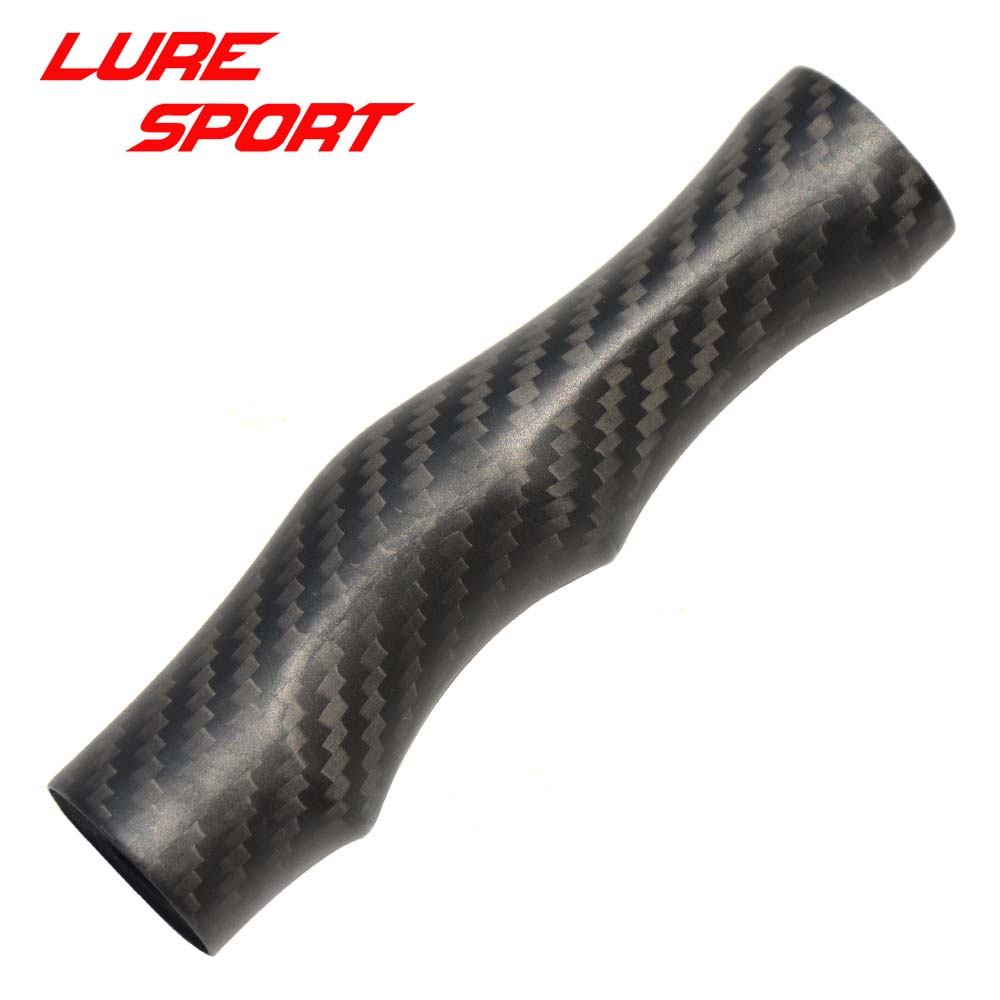 LureSport 12cm kształt dłoni 3K uchwyt węglowy OD27mm z EVA wewnątrz komponent budowy wędki naprawa uchwytu DIY puste