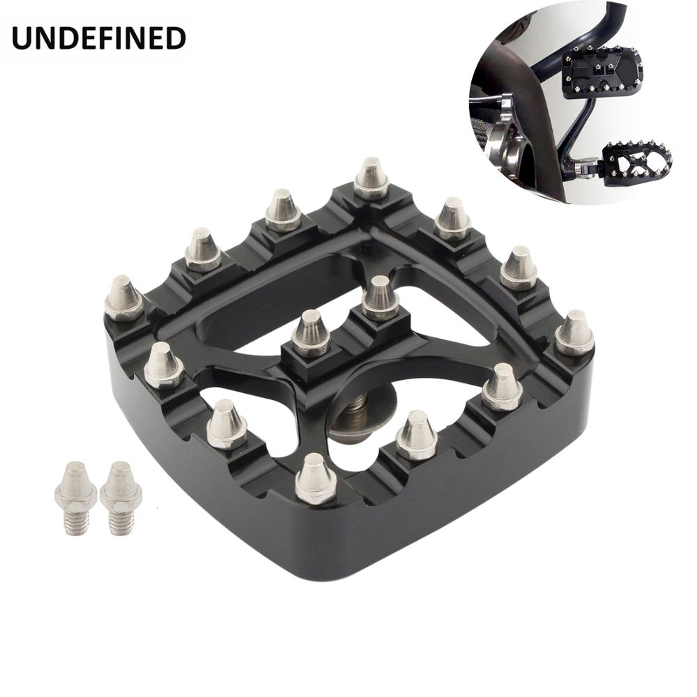 MX Bremspedal Pad Abdeckung Schwarz CNC Kleine Fußstütze Pedal Pad Abdeckungen Für Harley Dyna Fat Bob FXDF FXDL1993-2017 Softail FXBB FXSTS