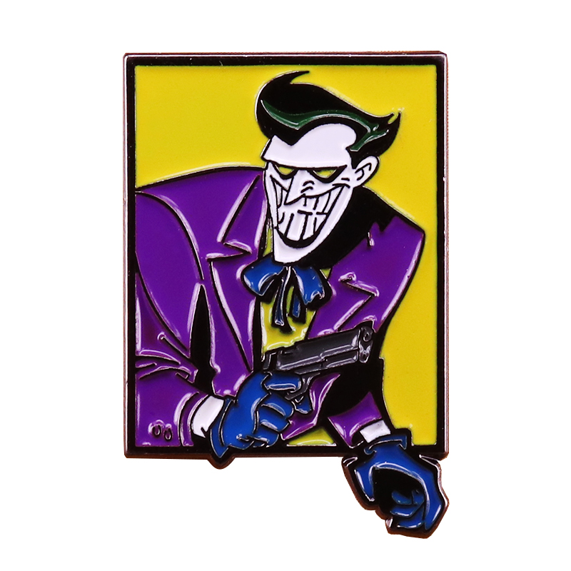 Joker joaquin broche um dos maiores, vilões mais escuros emblema pinos acessório