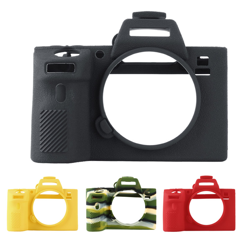 Untuk Sony A7M3 A7III A7R3 A7RIII Casing Pelindung Tubuh Kamera Karet Silikon Sampul Pelindung Tas Kamera Kulit