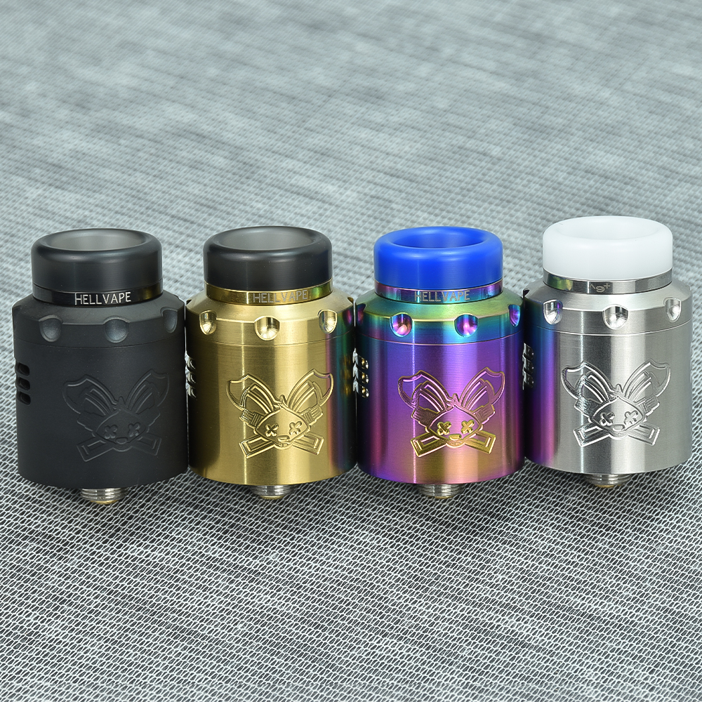 Dead Rabbit V3 RDA 24MM tanque de cigarrillo electrónico 316 SS flujo de aire ajustable vaporizador reconstruible atomizador de vape de bobina única/doble