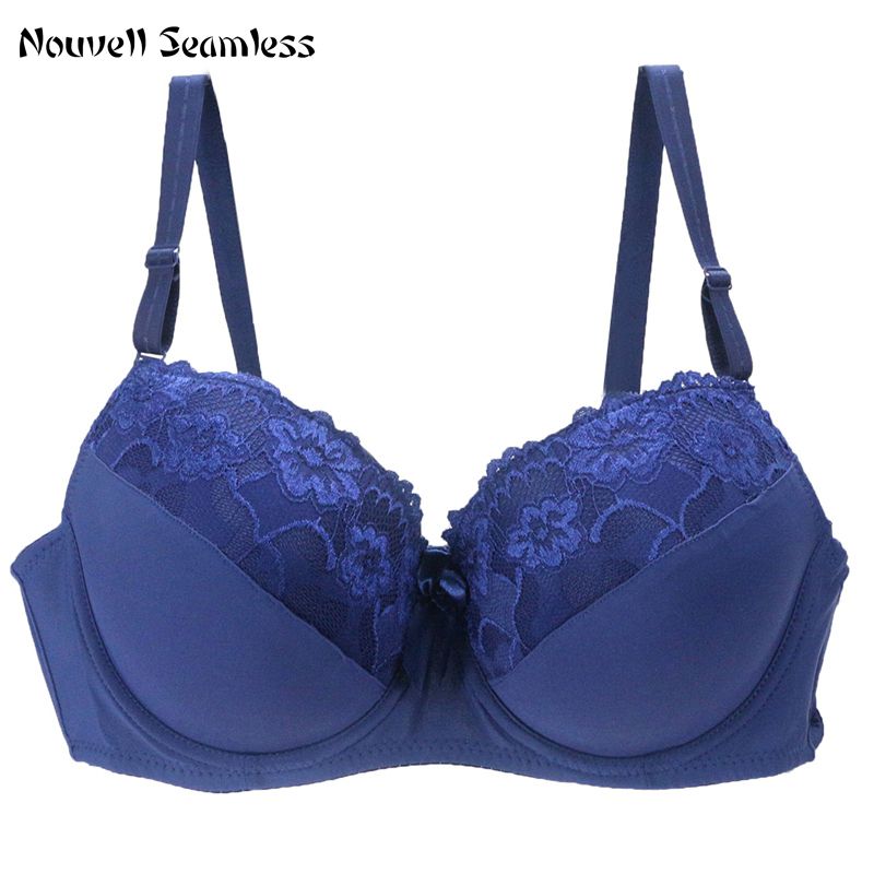 Nouvelle Naadloze Plus Up Big Size Bcde Cup Ongevoerd Bras Voor Vrouwen Basic Ondergoed Volledige Dekking Beugel Ondersteuning Bh