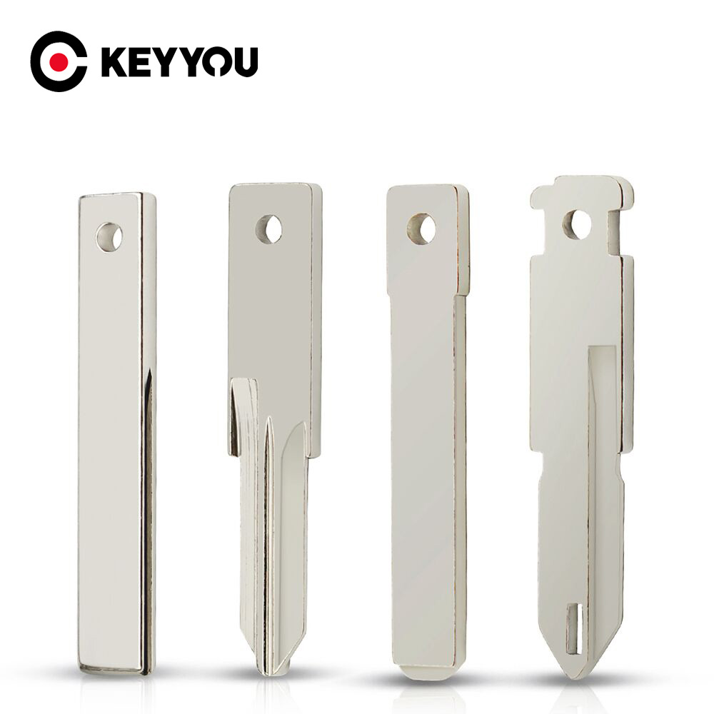 KEYYOU 10 шт. VAC102 VA2 HU83 NE72 Лезвие ключа для Renault Для Nissan Для Citroen Для Peugeot Автомобильный пульт дистанционного управления оригинальный необрезанный ключ Лезвие