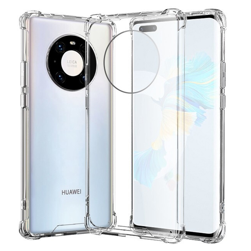 Custodia antiurto in silicone morbido TPU Airbag per Huawei Mate 10 20 20X 30 40 50E 50 Pro Plus Lite RS Cover per telefono anti battente