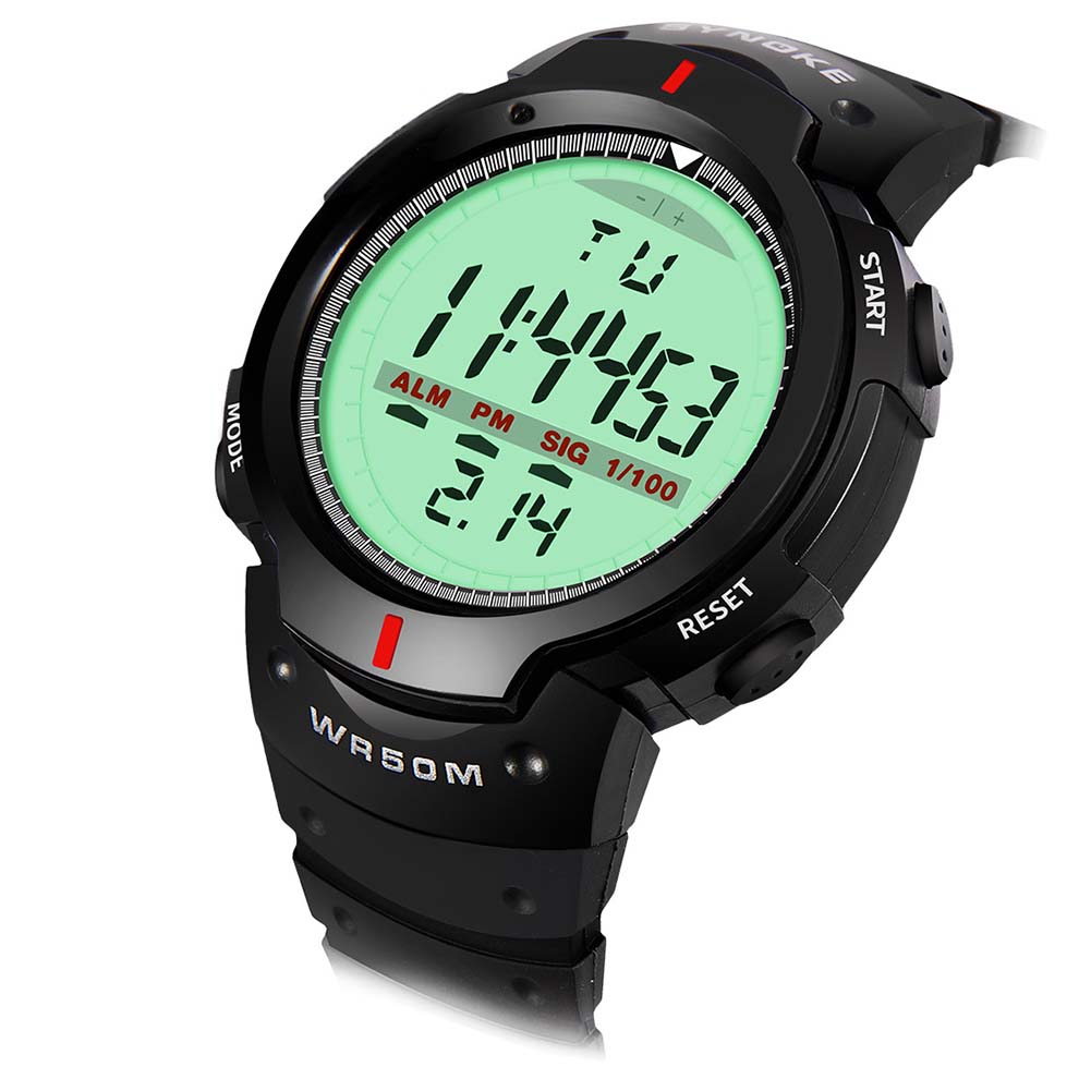 Moda homem esporte ao ar livre luminosa semana data alarme digital relógio de pulso mas-culino moda masculino relógio grande dial militarys
