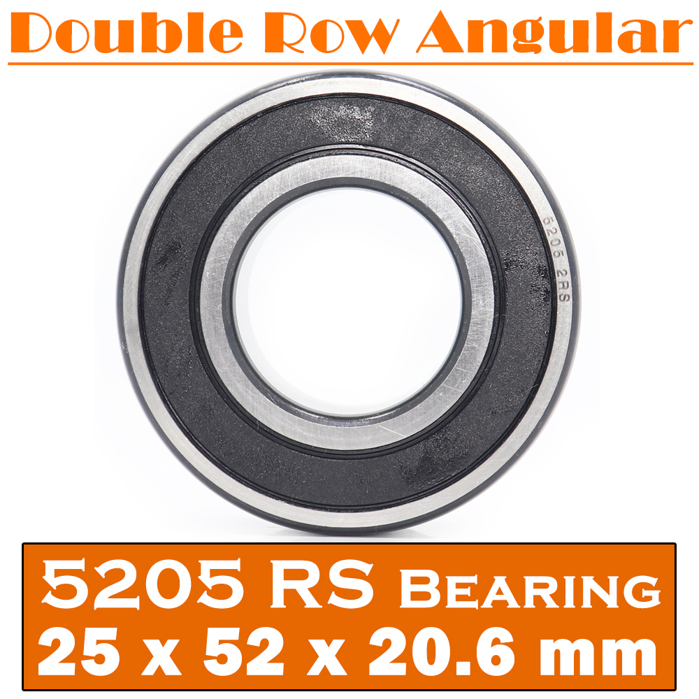 5205 2RS Подшипник 25*52*20,6 мм (1 шт.) осевой двухрядный угловой контакт 5205RS 3205 2RS 3056205 шарикоподшипники