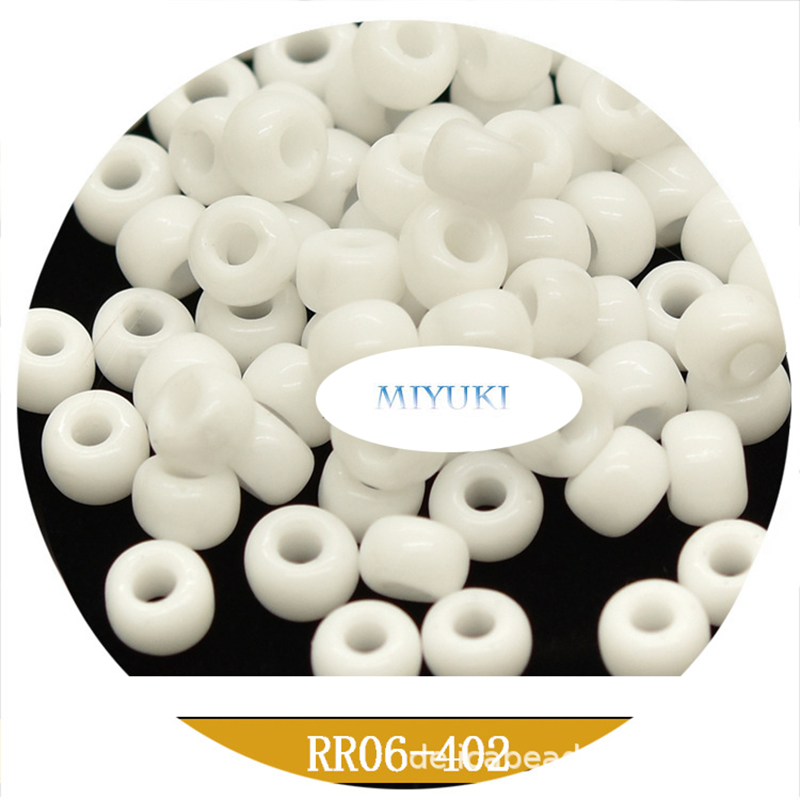 Miyuki  Beads Japan Imported 6/0 RR-402 Round Beads 4mm 14 Color Solid Color Series 5G Pack Jewelry Making