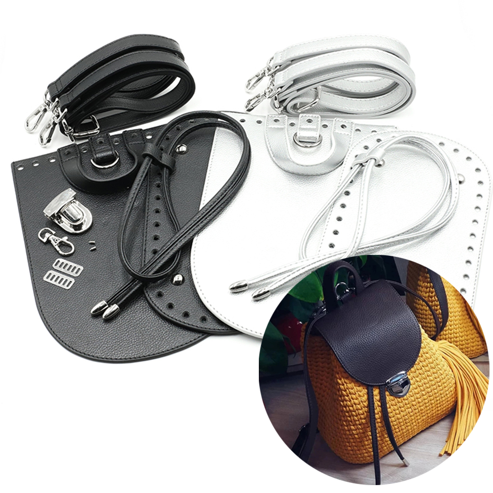Ensemble de sacs à dos en cuir faits à la main, fond de sac avec matériel, accessoires GT, couture de sac à main bricolage, sangles d'épaule