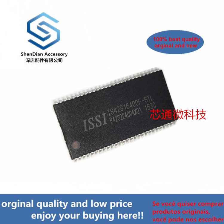2-10Pcsต้นฉบับ100% ใหม่ที่ดีที่สุดQualtiy IS42S16400F-6TL TSOP54 1 Meg Bits X 16 Bits X 4 Banks (64-MBIT) SYNCHRONOUS DYNAMในสต็อก