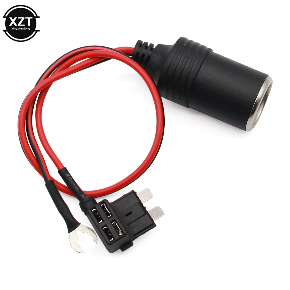 Pemantik rokok DC 12V Universal, Sekring pelindung koneksi daya luar ruangan untuk penyimpanan baterai, colokan soket adaptor